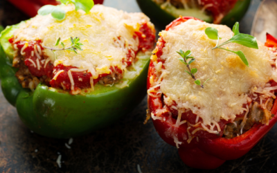 Gefüllte Paprika mit Rinderhack