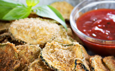 Zucchini-Chips mit Parmesan