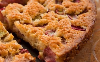 Gesunder Rhabarberkuchen