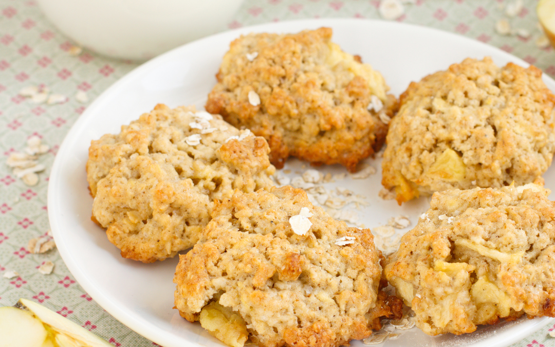 Gesunde Apfel-Haferflocken-Cookies