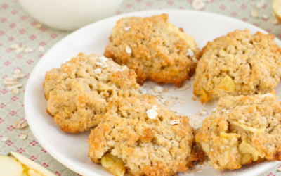Gesunde Apfel-Haferflocken-Cookies