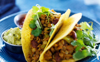 Vegetarische Tacos mit Linsen