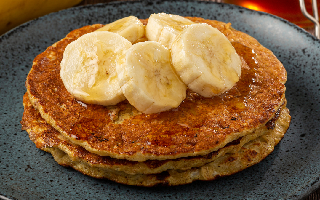 Gesunde Haferflocken-Bananen-Pfannkuchen