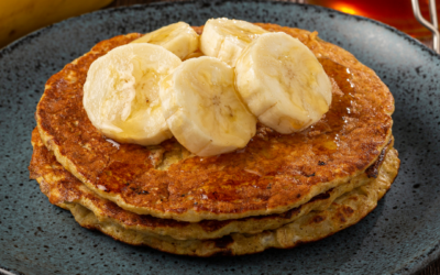 Gesunde Haferflocken-Bananen-Pfannkuchen