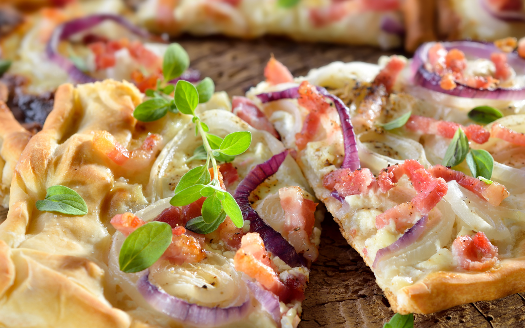 Gesunder Flammkuchen