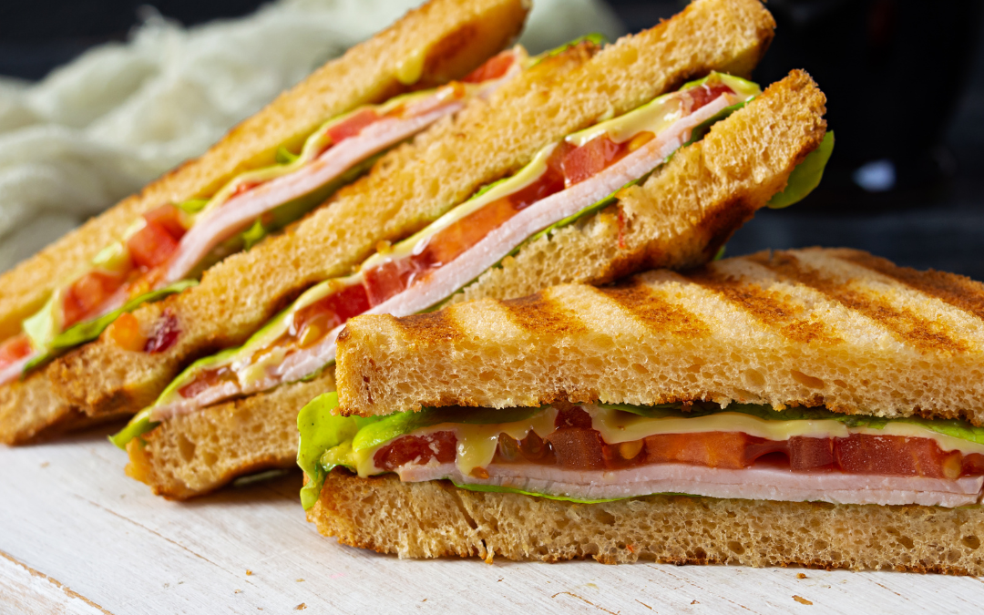 Gesundes Puten-Club Sandwich