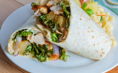 Gesunde BBQ Chicken Wraps