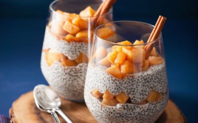 Energiespendender Apfel-Zimt-Chia-Pudding