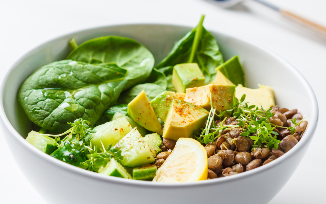 Fitness-Freundlicher Linsen- und Spinatsalat