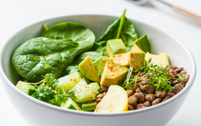 Fitness-Freundlicher Linsen- und Spinatsalat