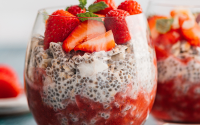 Erdbeer-Chia-Pudding