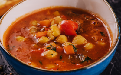 Süßkartoffel- und Kichererbsen-Curry
