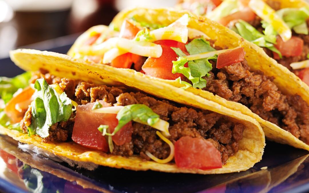 Gesunde Rindfleisch-Tacos mit Mango-Salsa