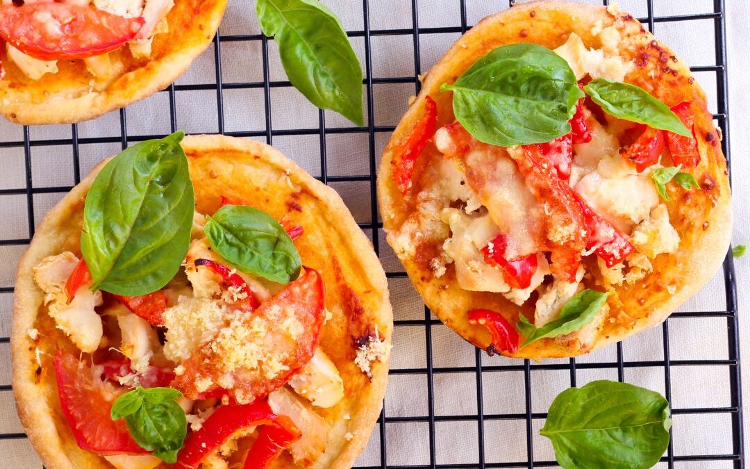 Gesunde Gemüse-Mini-Pizzen