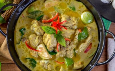 Grüner Thai-Curry mit Hähnchen