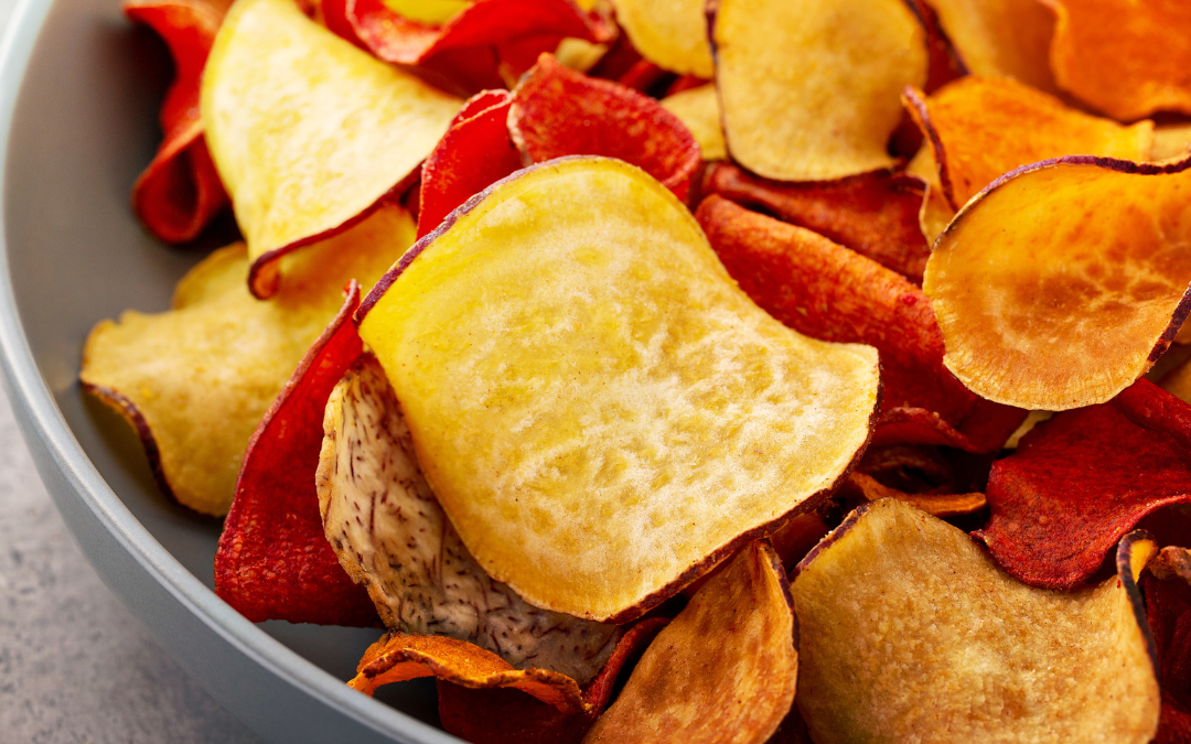 Gesunde Gemüse-Chips aus Süßkartoffeln, Rote Beete und Pastinaken