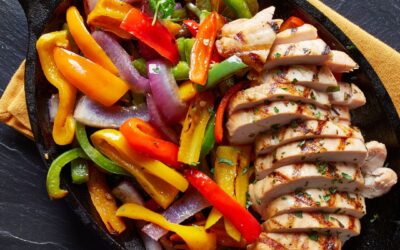 Gesunde Chicken-Fajita-Bowls