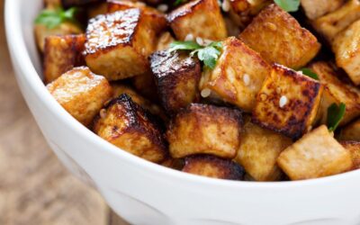 Gebackene Tofu-Sesam-Sticks