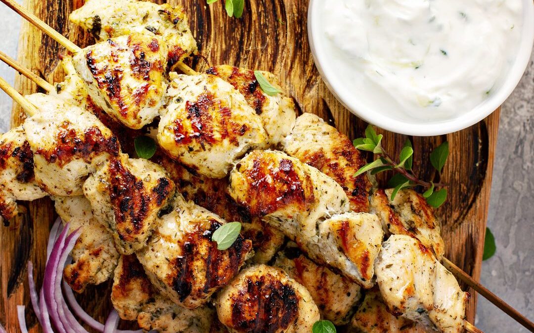 Griechisches Zitronenhähnchen mit Tzatziki