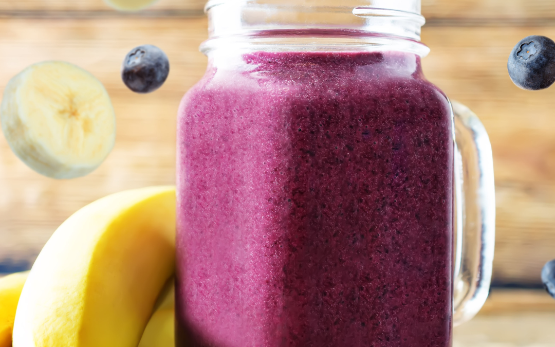 Blaubeer-Bananen-Smoothie