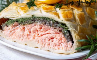 Lachs-Wellington