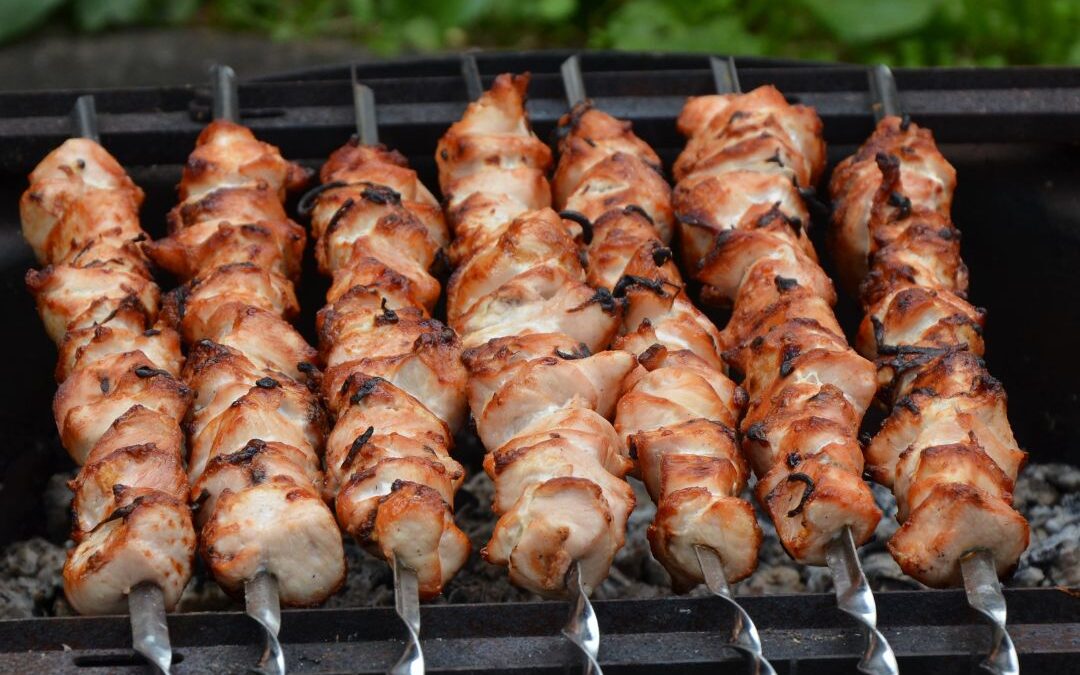 Proteinreiche Türkische Hähnchen-Schaschlik