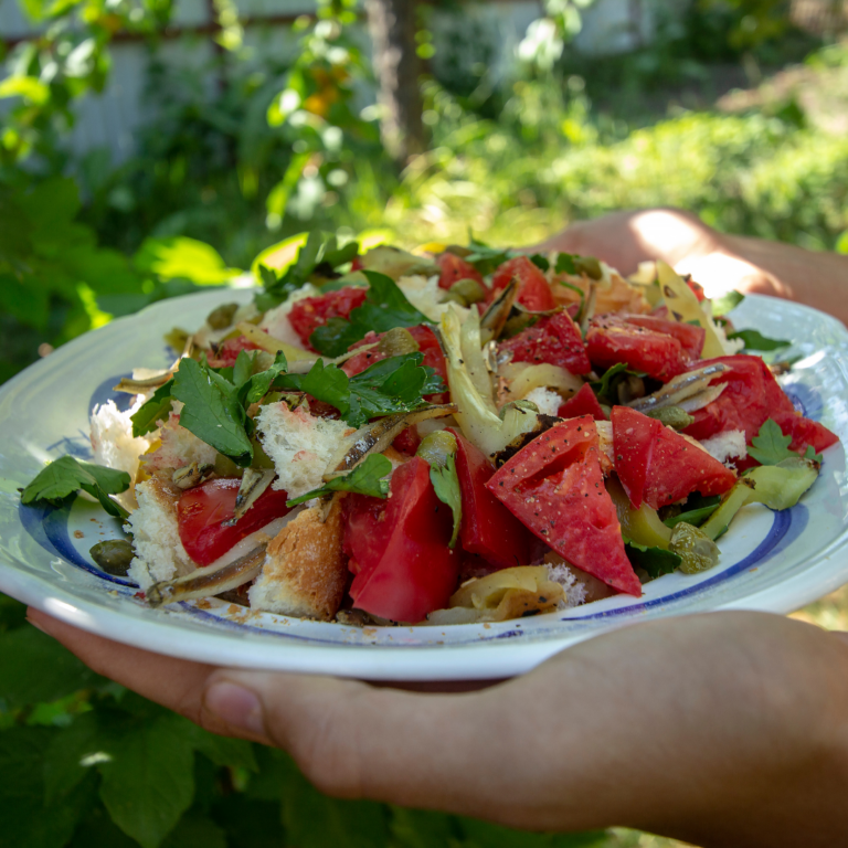 Italienischer Brotsalat (Panzanella)