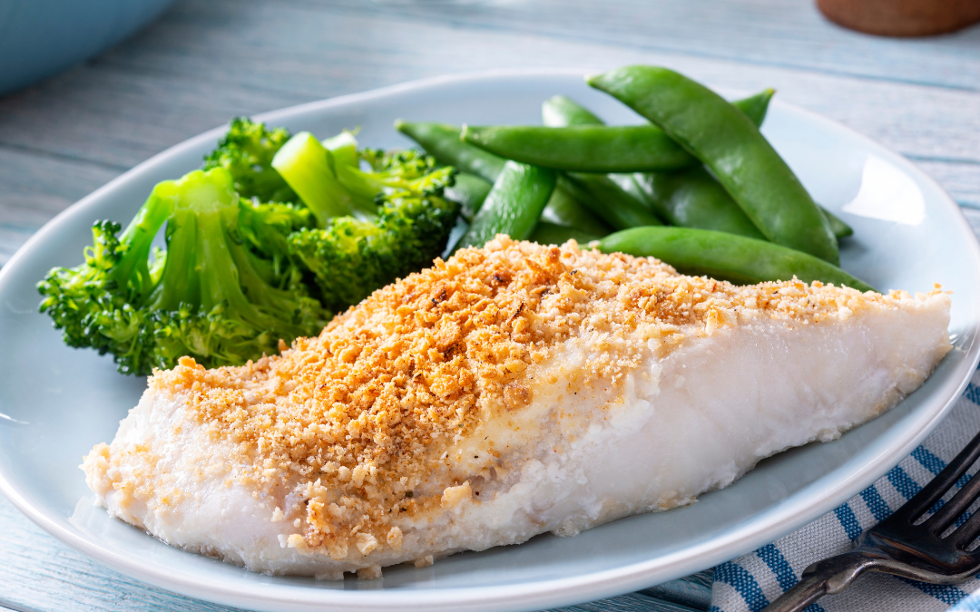 Gebackener Schellfisch mit Kräuterkruste
