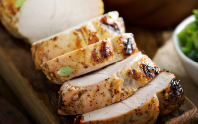 Schweinefilet mit Apfel-Senf-Glasur