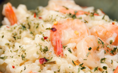 Pikantes Garnelen-Risotto
