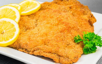 Leichtes Wiener Schnitzel mit Dinkelpanade