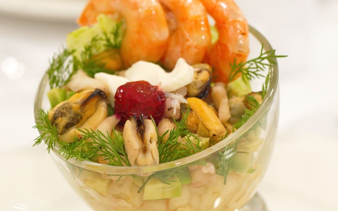 Griechischer Meeresfrüchtesalat