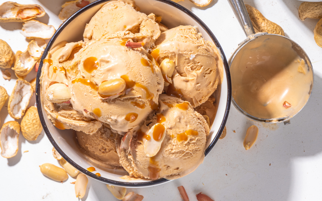 Gesunde Schoko-Nicecream mit Banane und Erdnussbutter gesunde eiscreme