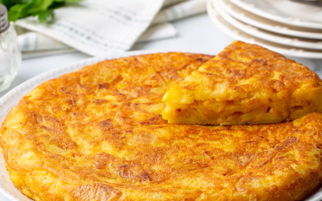 Vegane Spanische Tortilla mit Süßkartoffeln