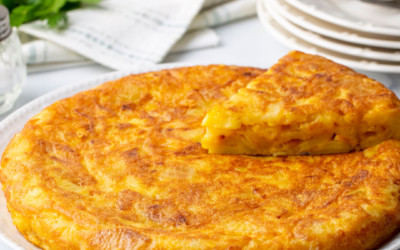 Vegane Spanische Tortilla mit Süßkartoffeln