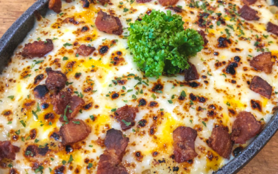Italienischer Pilz-Polenta-Auflauf