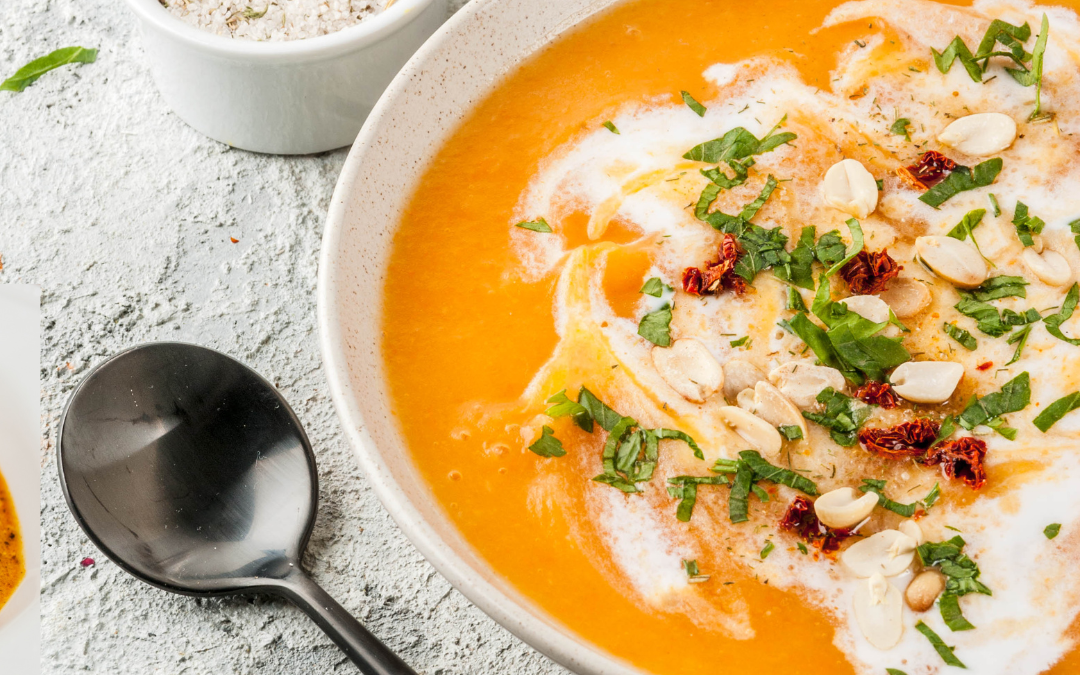 Vitalisierende Süßkartoffel-Suppe mit Kokosmilch