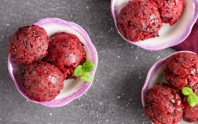 Leichtes Beeren-Sorbet ohne Zucker